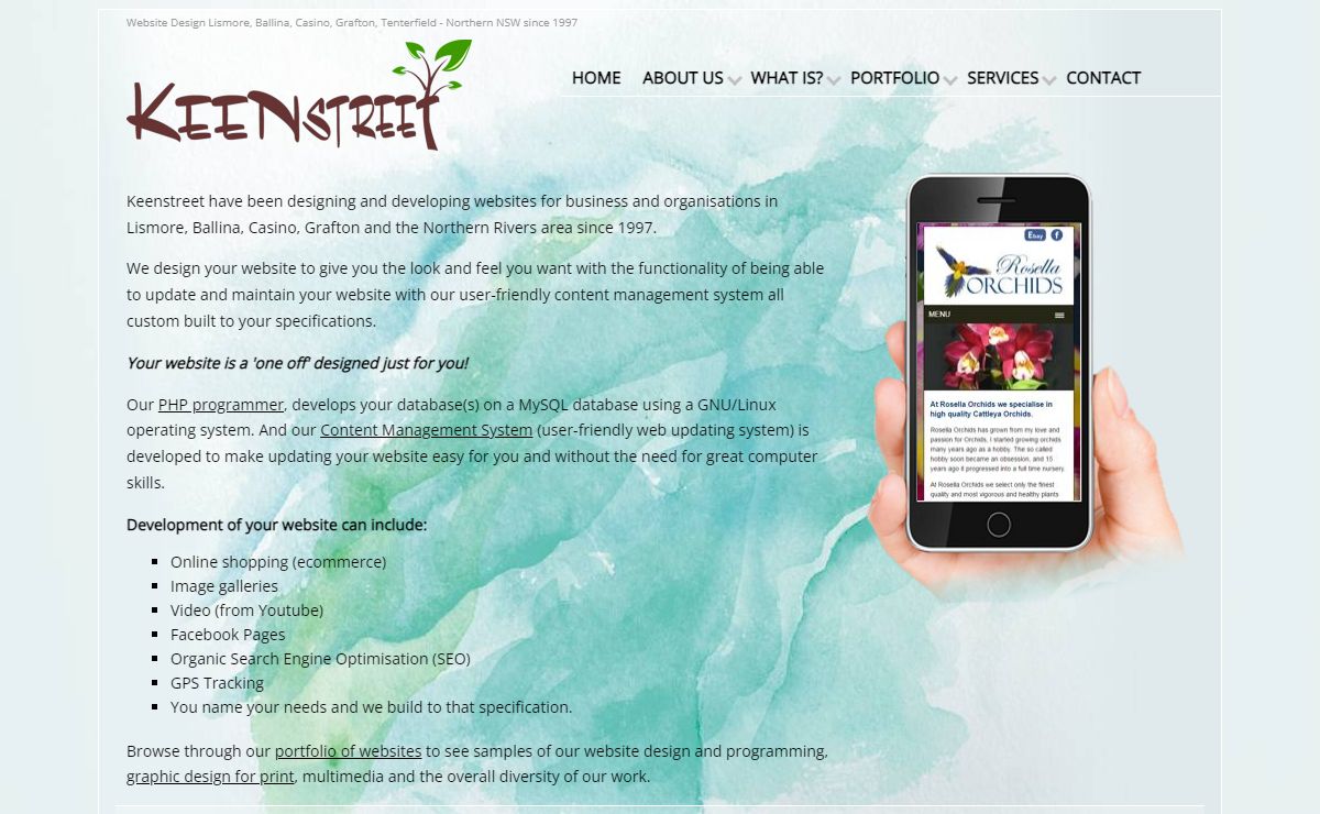 Web Design and Development in Lismore, Casino, Ballina, Grafton, Tenterfield and throughout the Northern NSW.