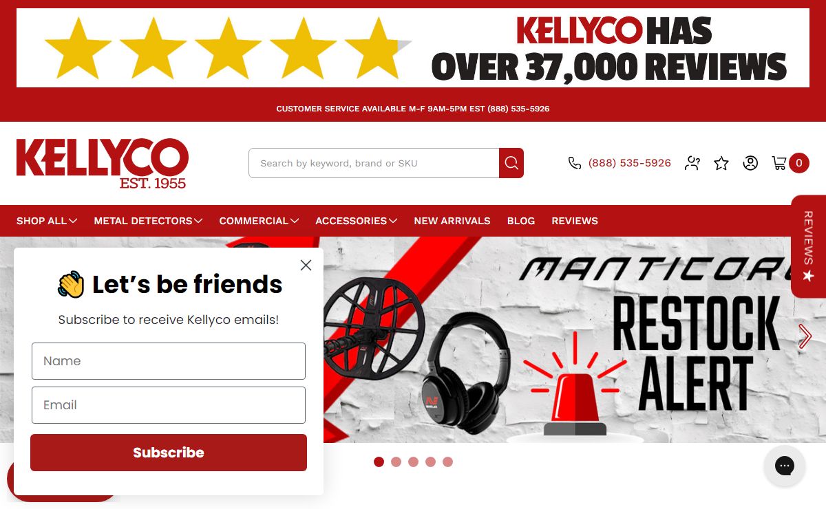 Metal Detectors for Hobby, Security & Commercial from Kellyco