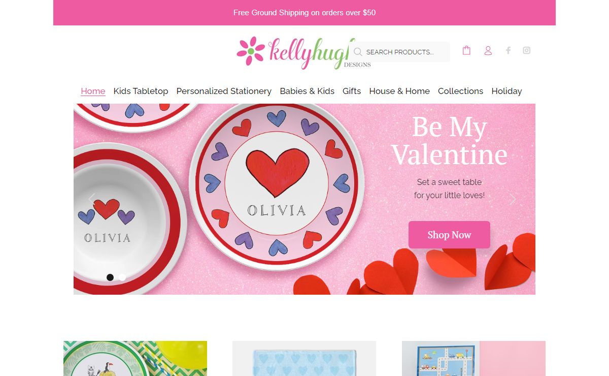 Personalized Stationery, Kids Tabletop, & Gifts | Kelly Hughes Designs