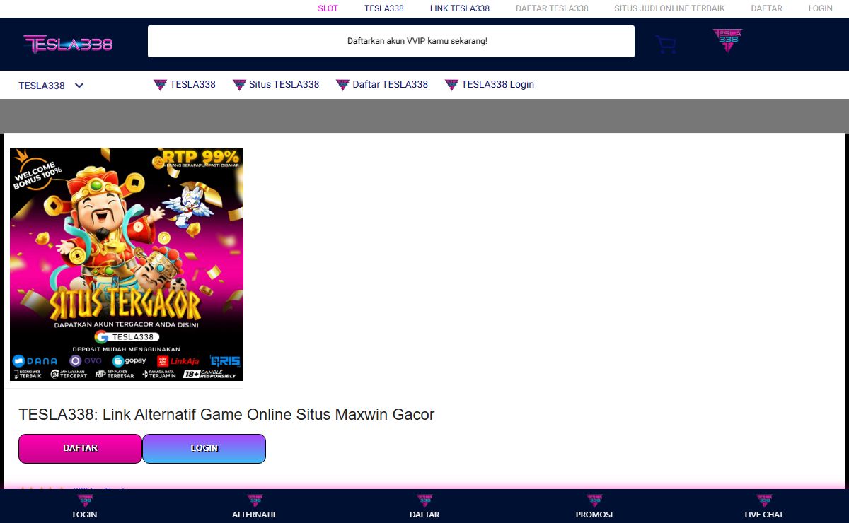 TESLA338: Link Alternatif Game Online Situs Maxwin Gacor
