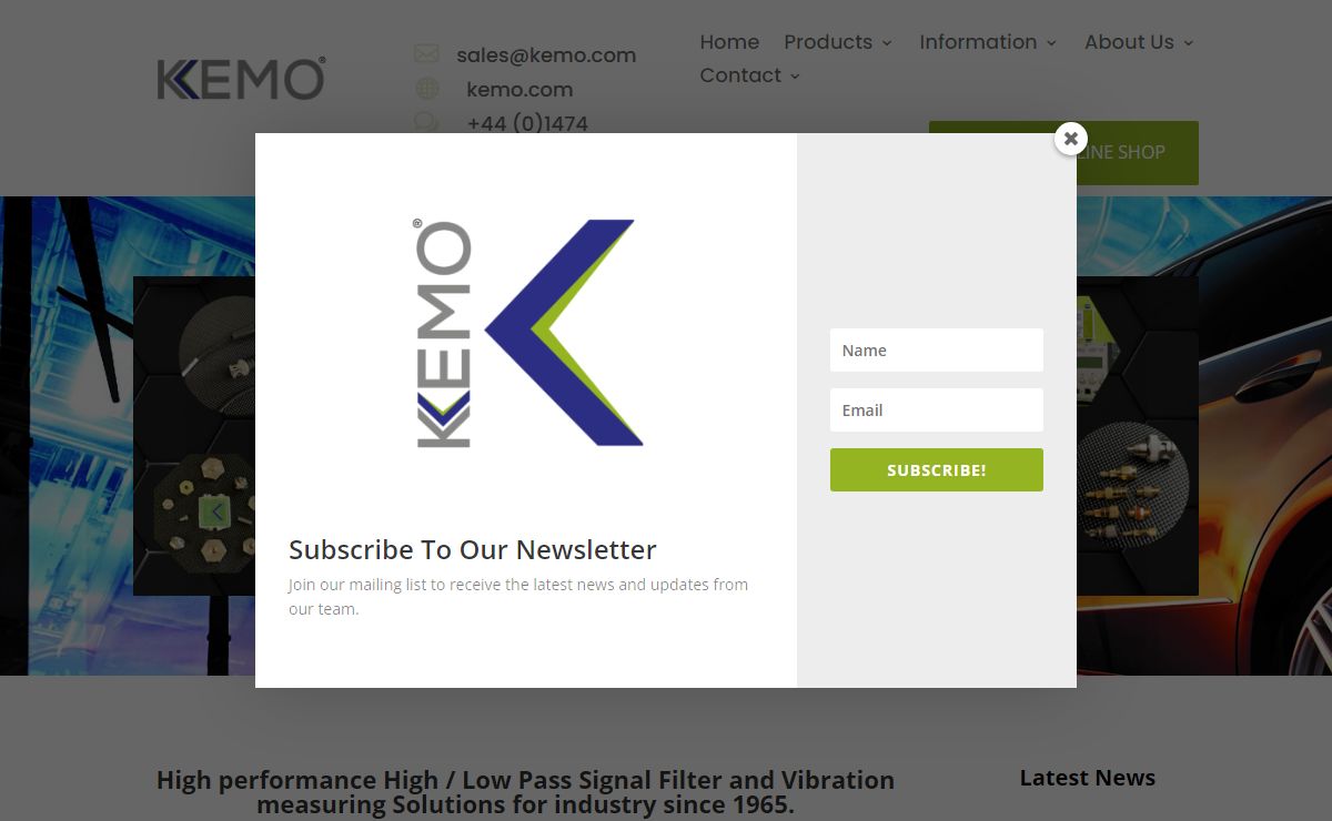 High performance High / Low Pass Signal Filter Solutions for industry since 1965.