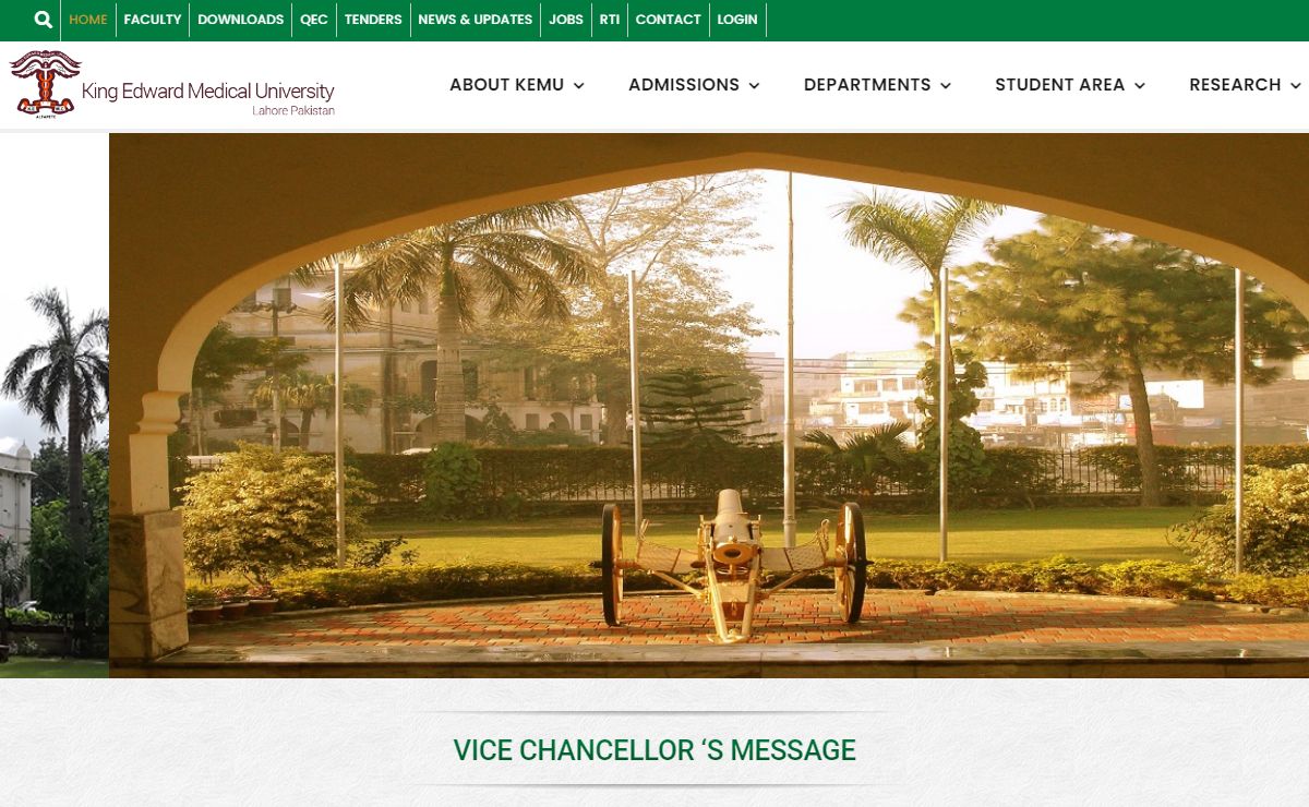 Home - King Edward Medical University