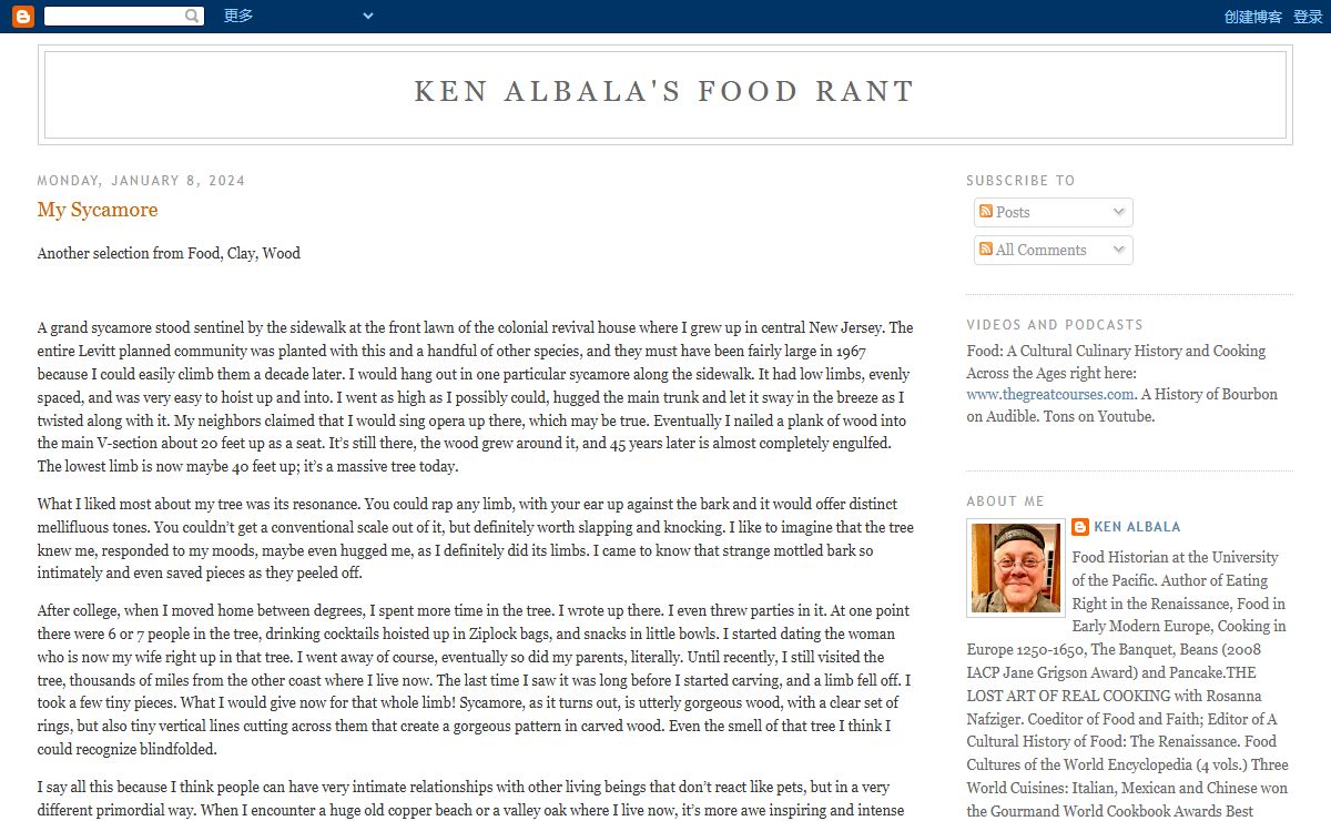 Ken Albala's Food Rant