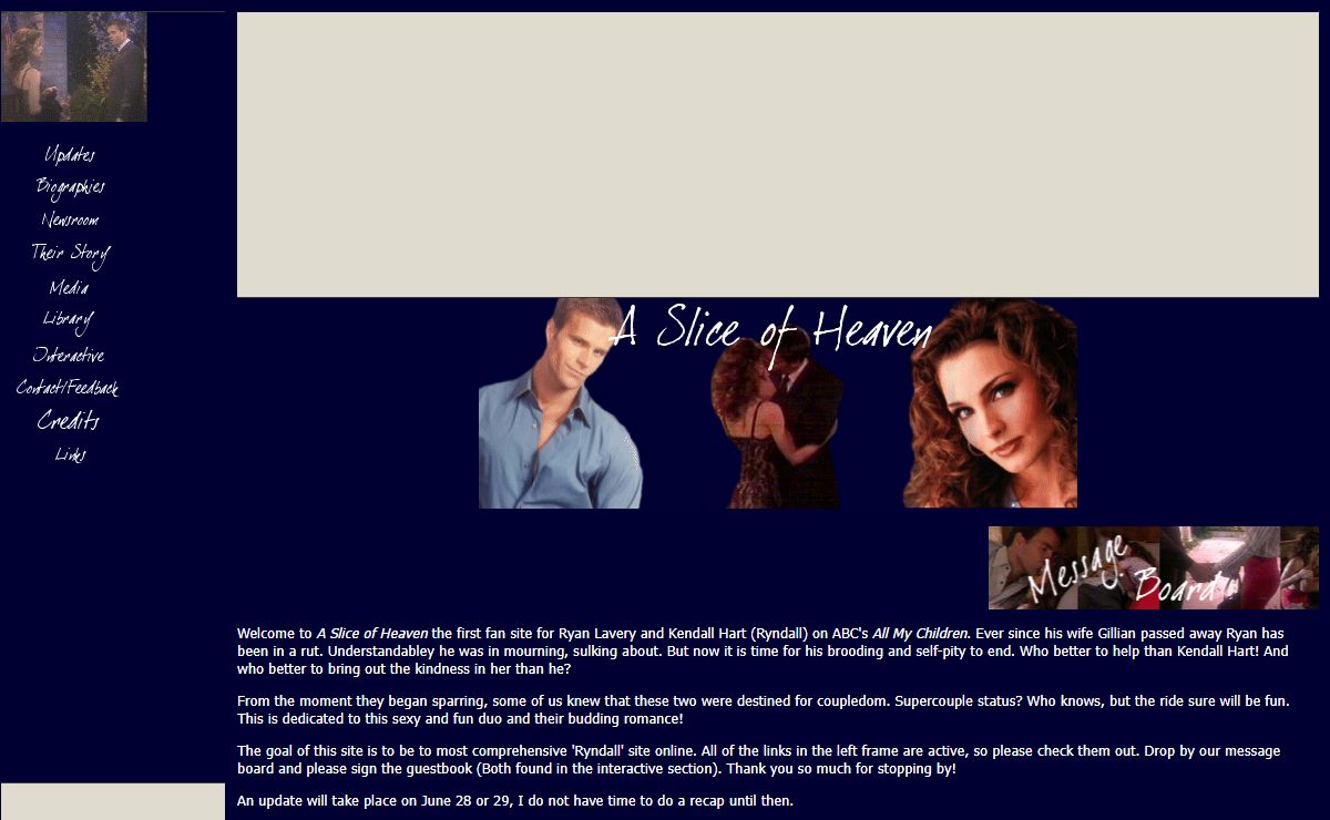 A Slice of Heaven | A Ryan and Kendall Site