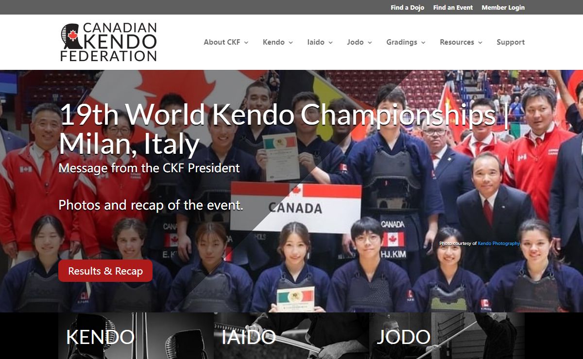 CKF Home - Canadian Kendo Federation