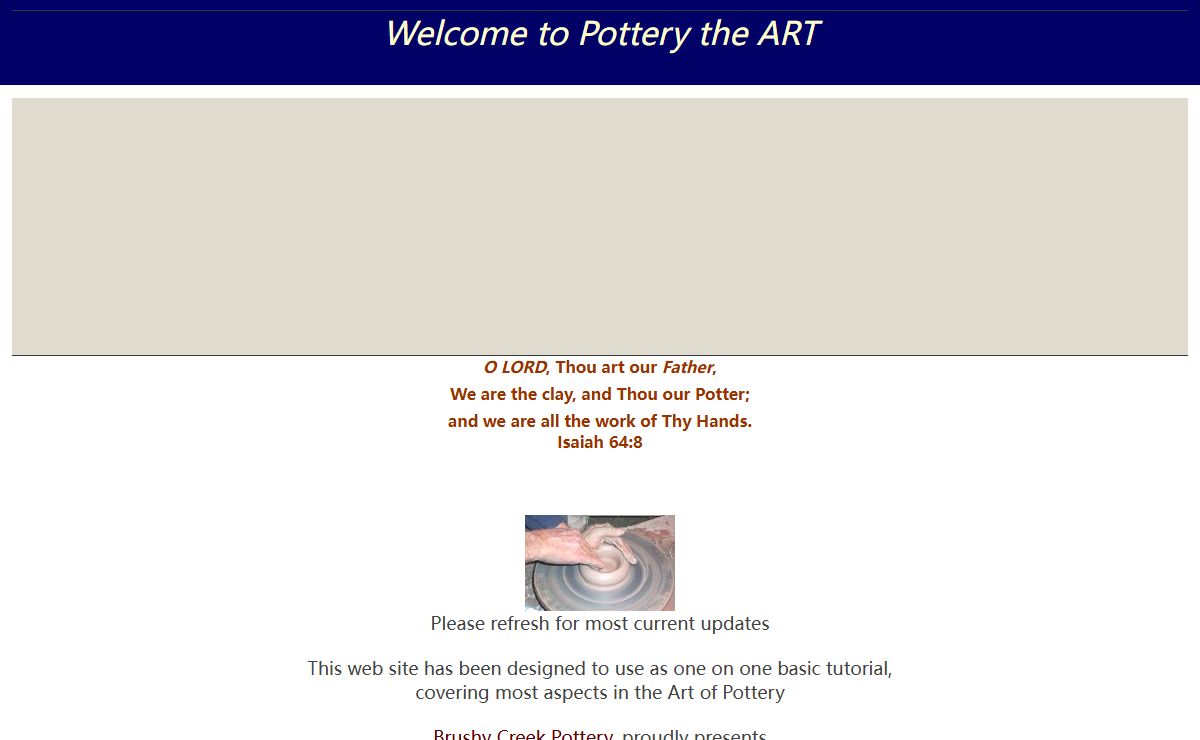 Pottery the ART