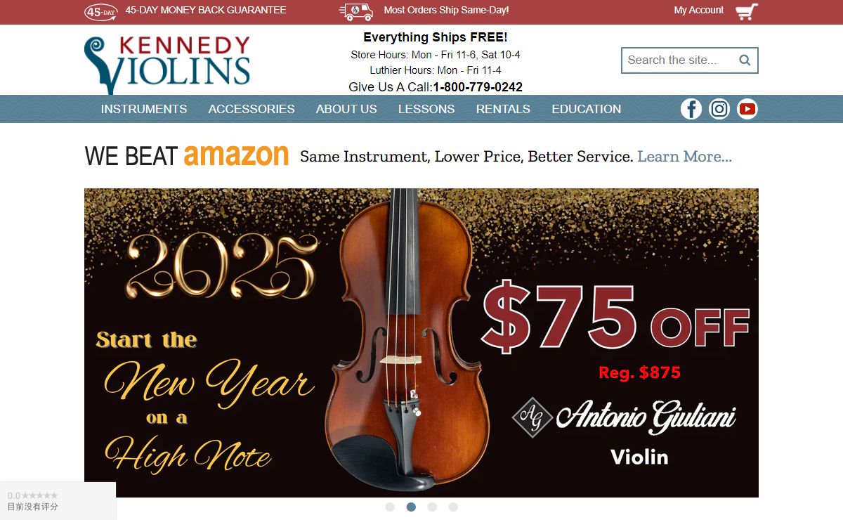 Violin and String Instrument Sales, Rental, and Education | Kennedy Violins