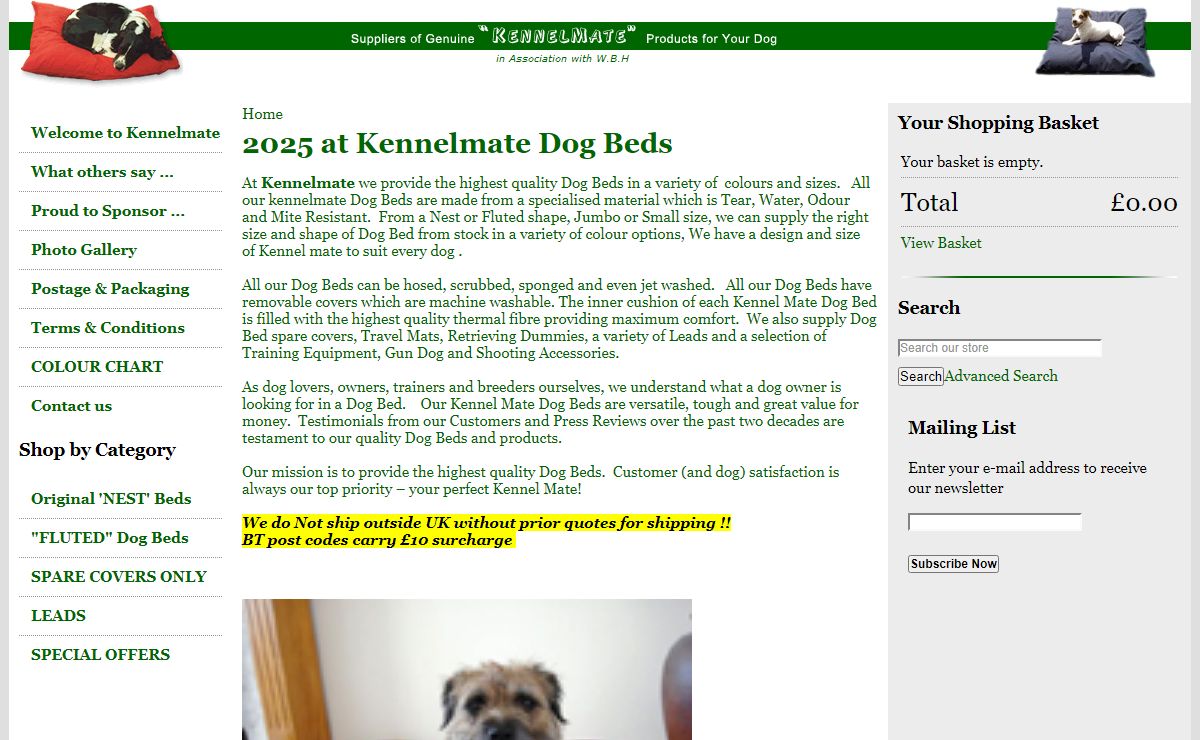 2025 at Kennelmate Dog Beds - Kennelmate Dog Beds, High Quality Dog Beds, Dog Training, Crate Mates, Luxury Dog Beds, Dog Cages, Dog accessories