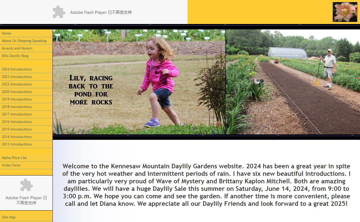 Welcome to Kennesaw Mountain Daylily Gardens