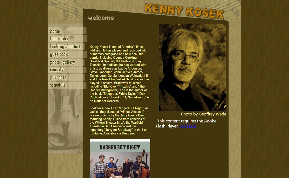 Kenny Kosek - Fiddler, Music Instructor, Writer, Humorist