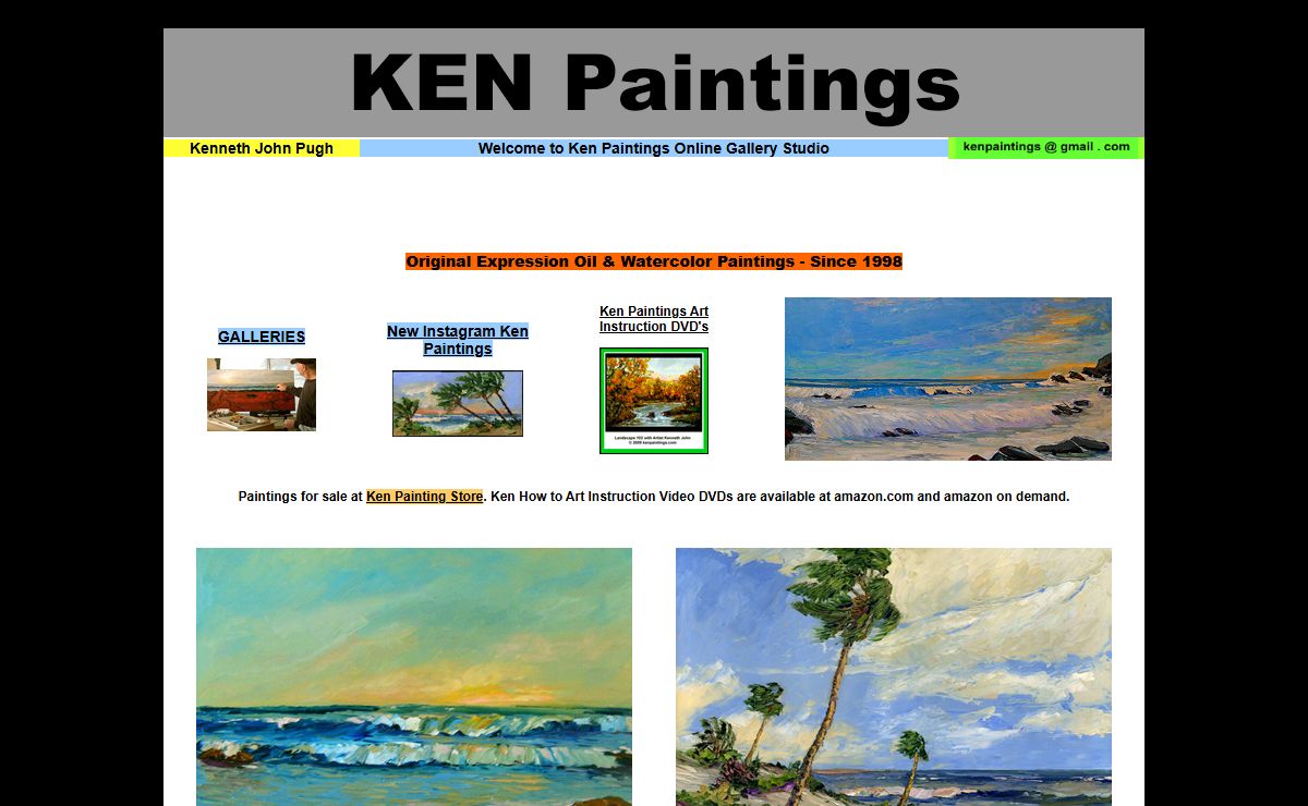 Seascape Oil Paintings Kenneth John KEN Pugh