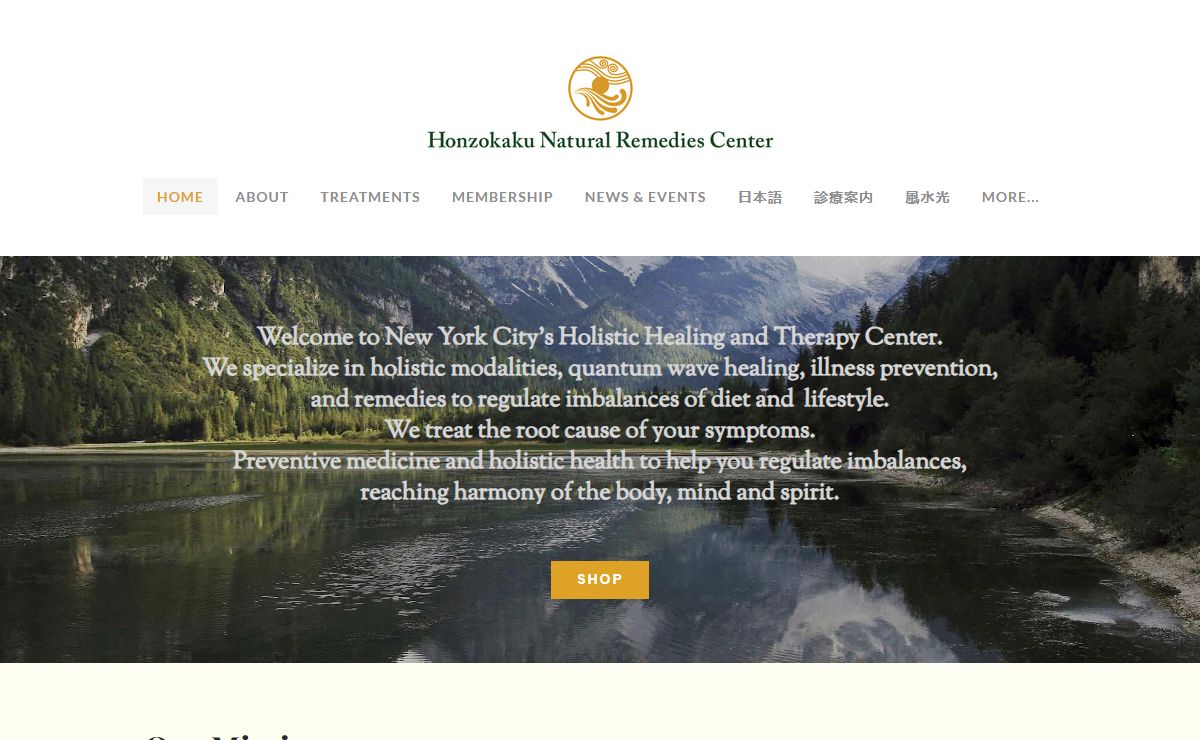 Honzokaku Natural Remedies Center - HOME