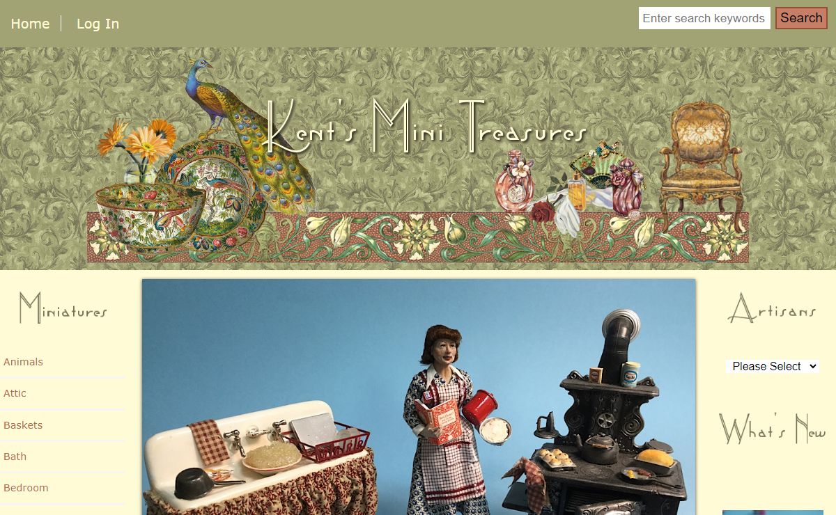 Kent's Mini Treasures, Artisan Dollhouse Miniatures