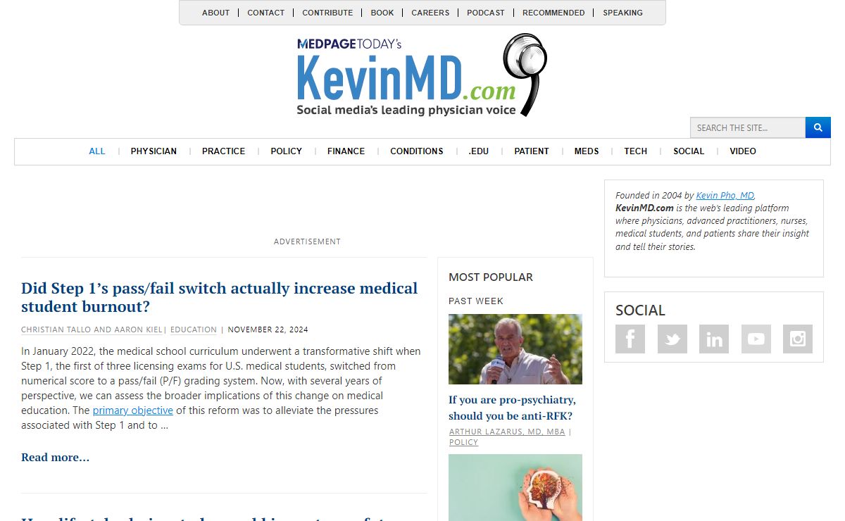 KevinMD.com | Social media's leading physician voice