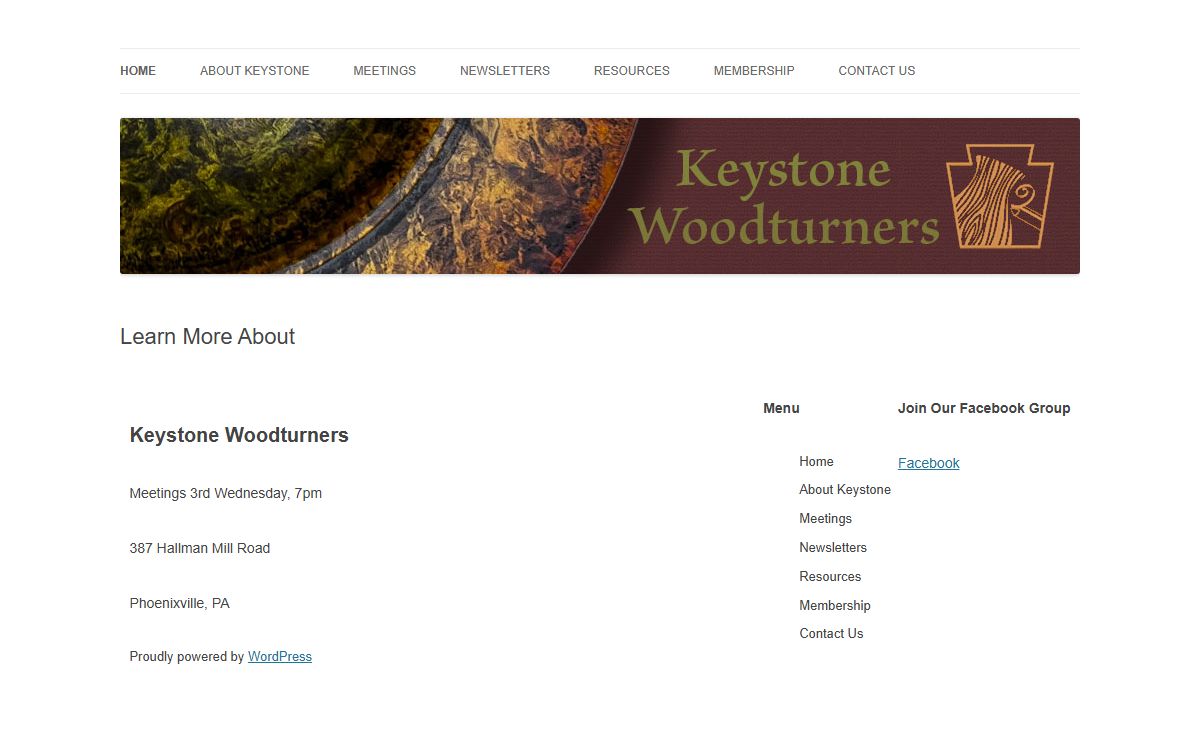 Learn More About - Keystone Woodturners