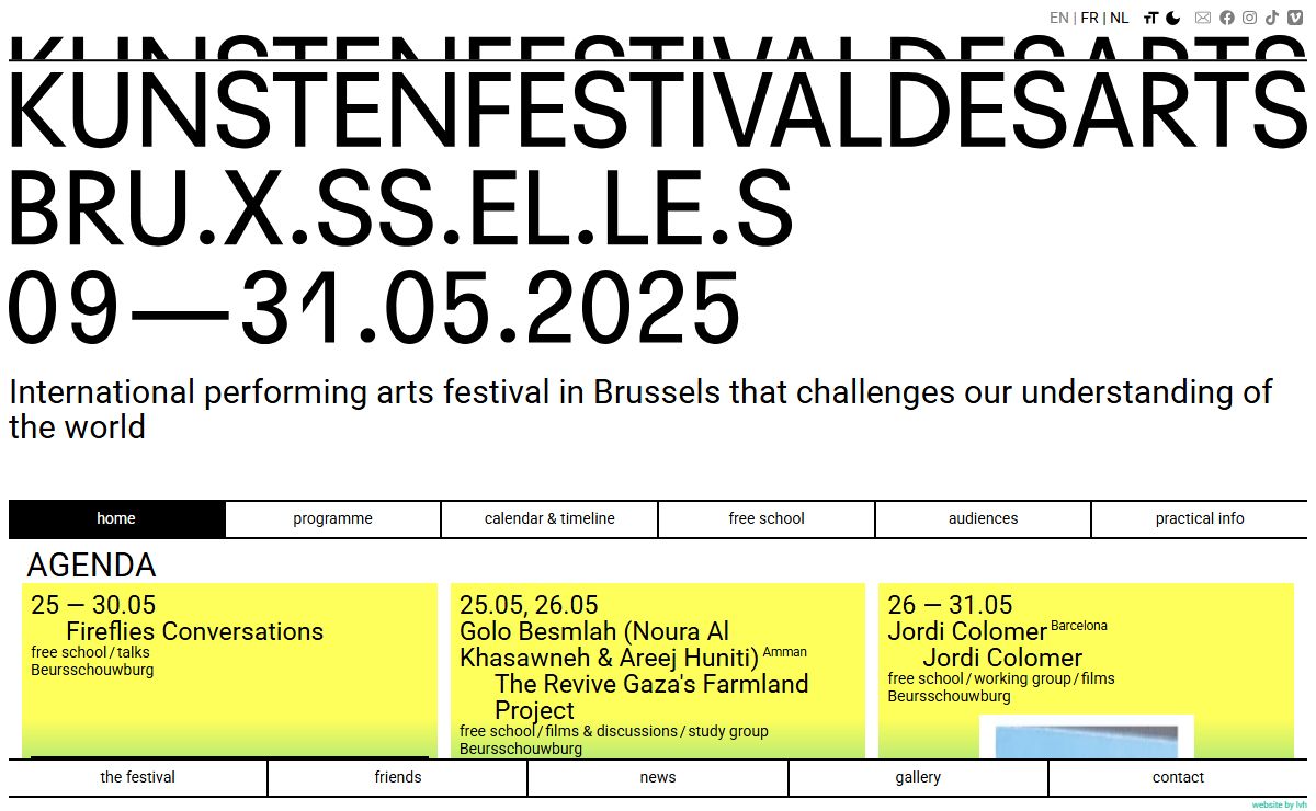 KUNSTENFESTIVALDESARTS — Home