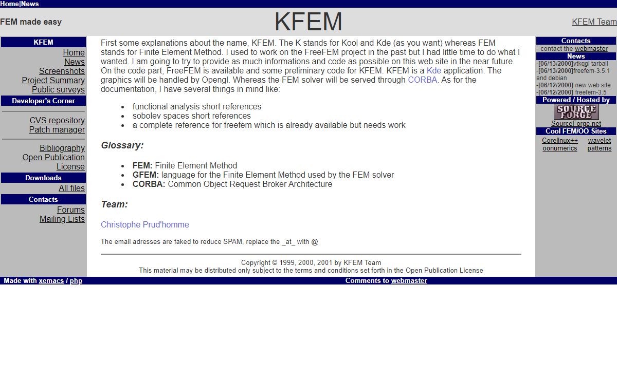 [kfem] Kfem Site