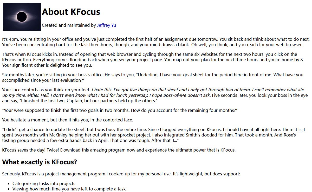 About KFocus