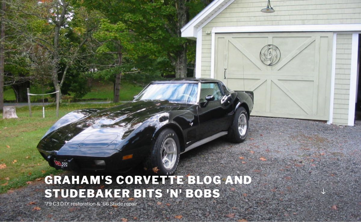 Graham's Corvette Blog and Studebaker bits 'n' bobs – '79 C3 D.I.Y. restoration & '66 Stude repair