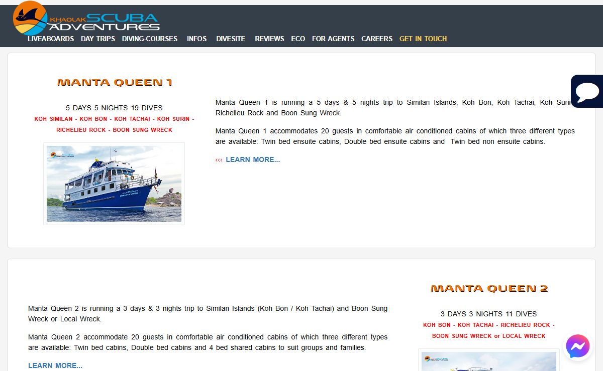 Liveaboard Diving Thailand | Diving With The Official Manta Queen Fleet