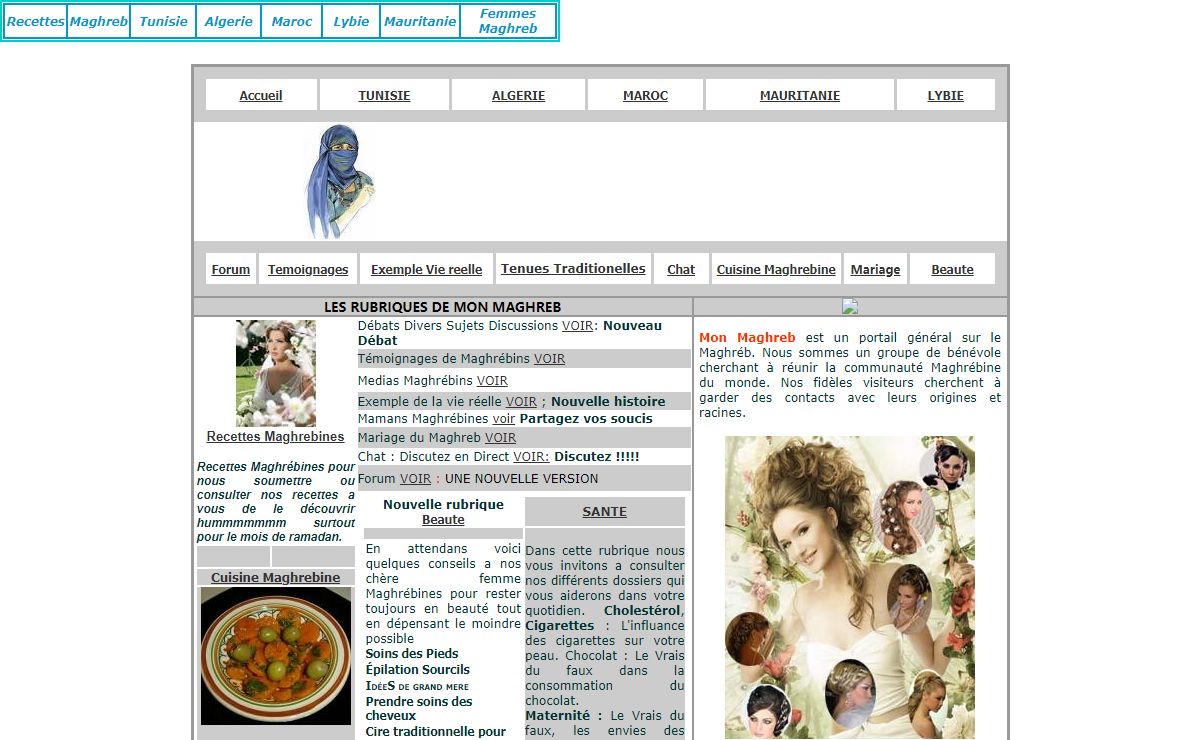Le Monde du Maghreb Tunisie Algerie Maroc Mauritanie Libye Cuisine Maghrebine et nord africaine