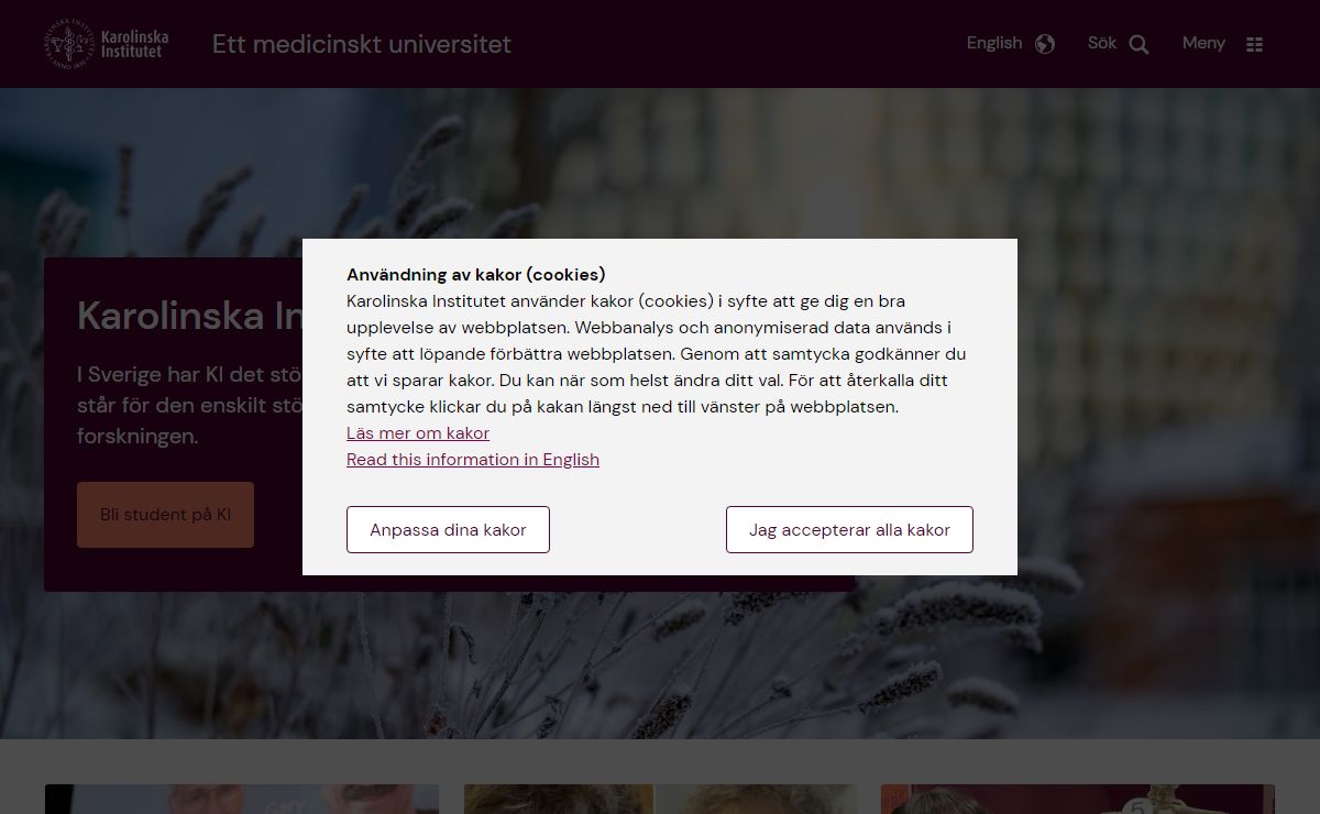 Karolinska Institutet - ett medicinskt universitet