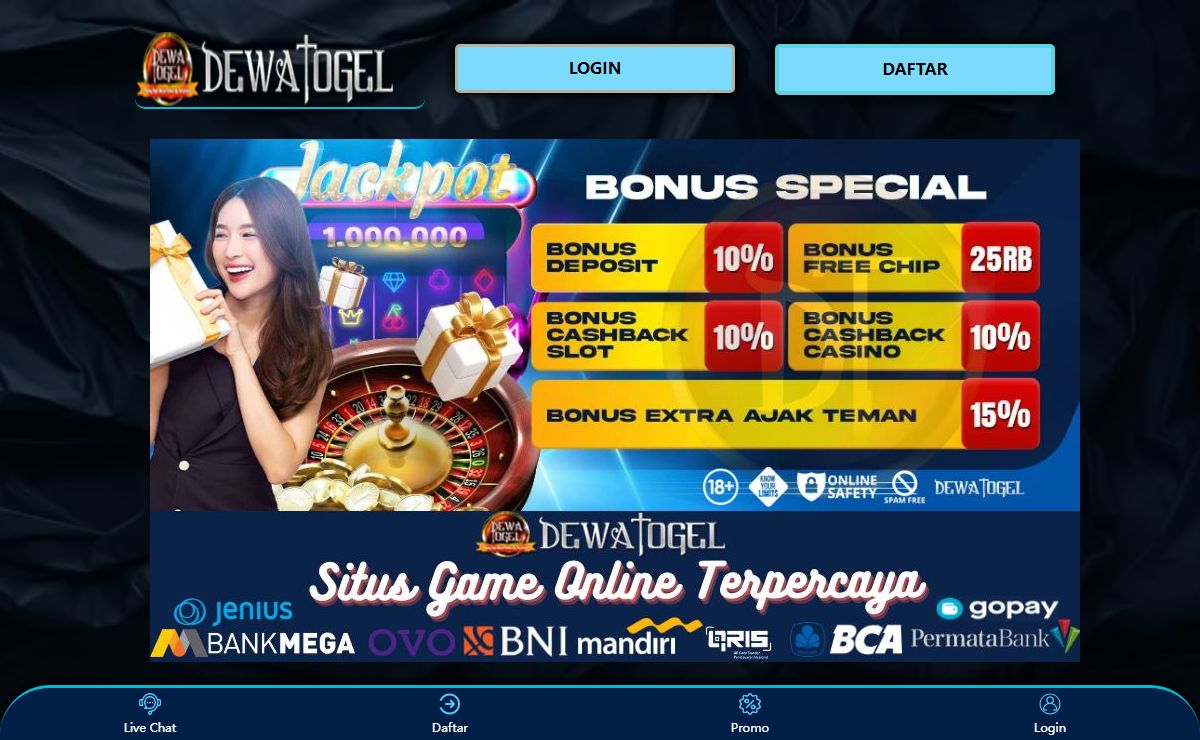 DewaTogel ↬ Agen Slot Online Populer di Asia ↬ Bonus Besar