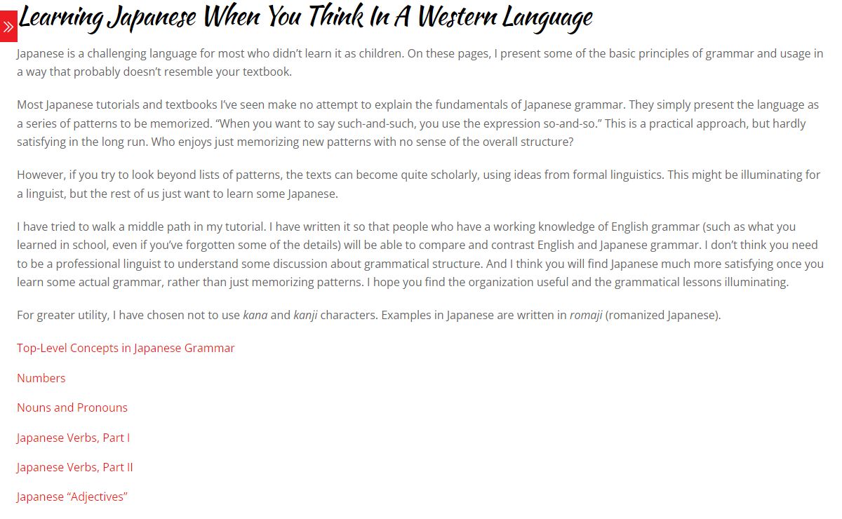 Home Page - Japanese for the Western Brain