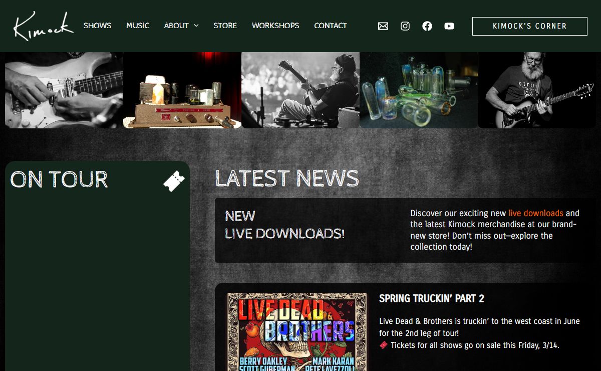 Welcome! The official website for guitar player, Steve Kimock