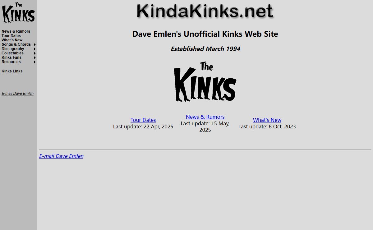 Unofficial Kinks Web Site - KindaKinks.net