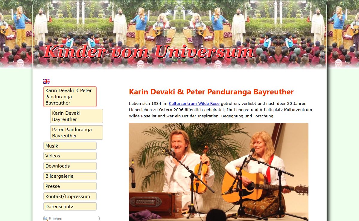 Kinder vom Universum – Karin Devaki & Peter Panduranga Bayreuther