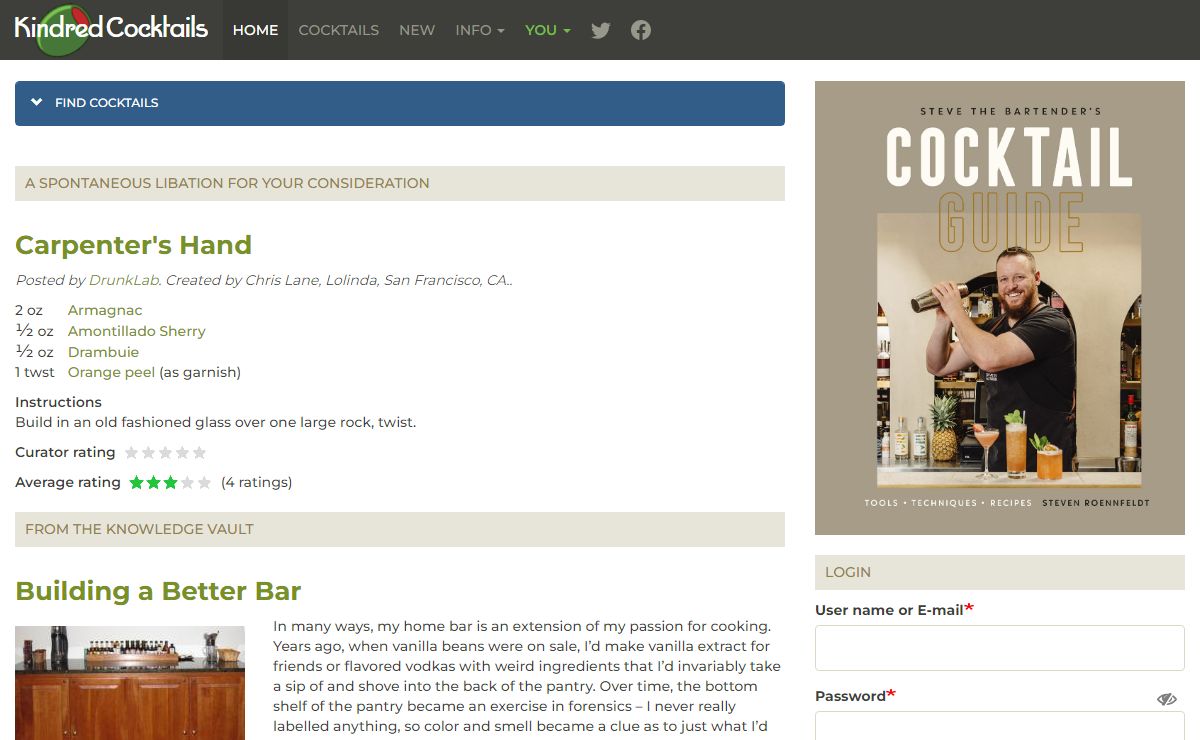 Home | Kindred Cocktails