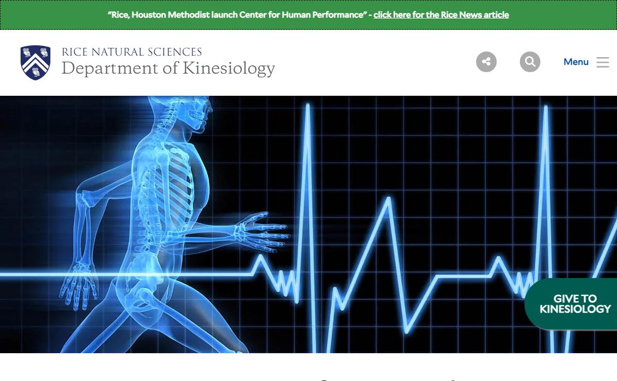 Department of Kinesiology | Rice University