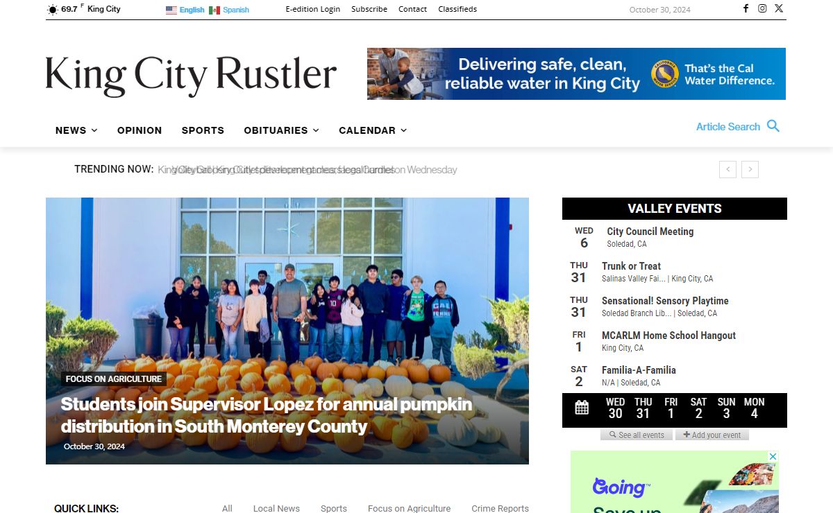 The King City Rustler | Your Local News Source in King City, California - Your Local News Source in King City, California