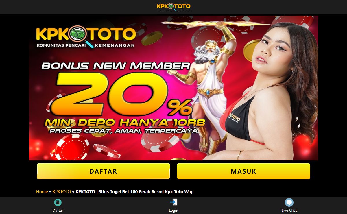 KPKTOTO | Situs Togel Bet 100 Perak Resmi Kpk Toto Wap