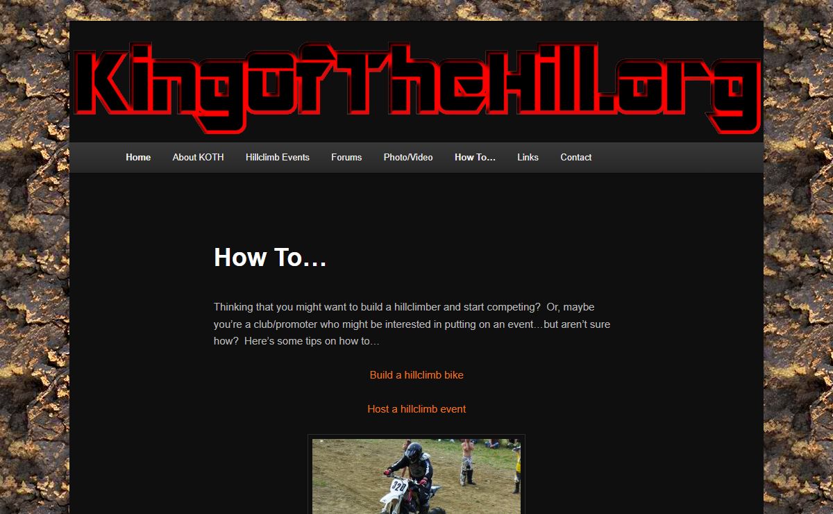 How To... • King of the HillKing of the Hill | The world's biggest and best resource for motorcycle hillclimb!