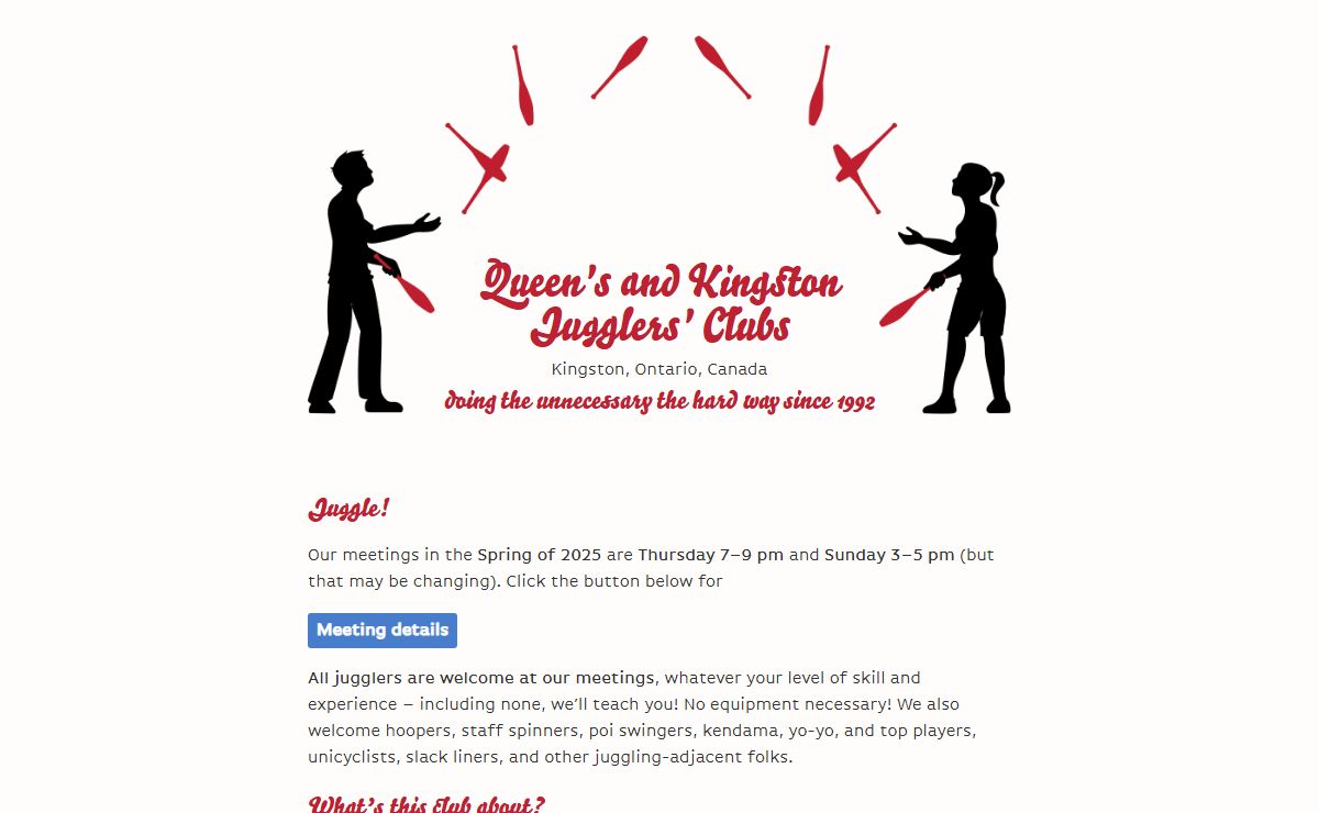 Queens and Kingston Jugglers' Clubs