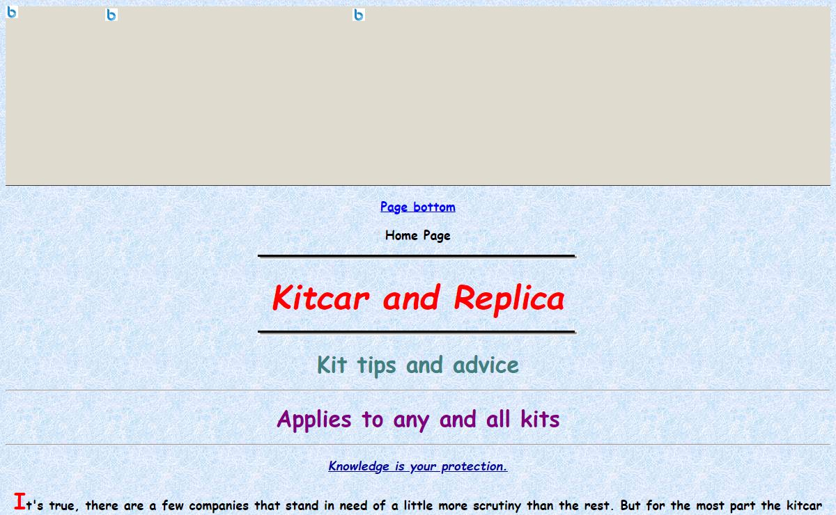 Kitcar and Replica