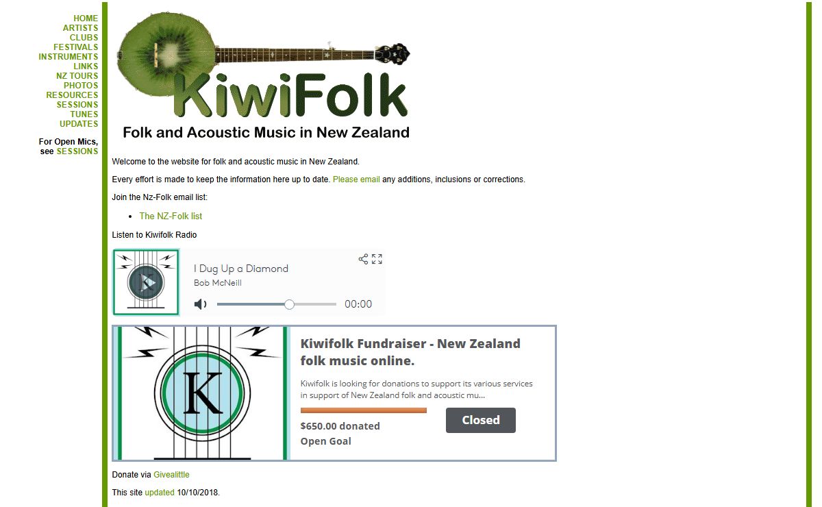 KiwiFolk: Folk and Acoustic Music in New Zealand