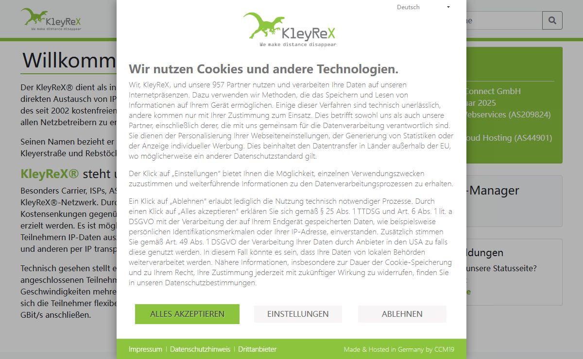 Willkommen – KleyReX® – We make distance disappear