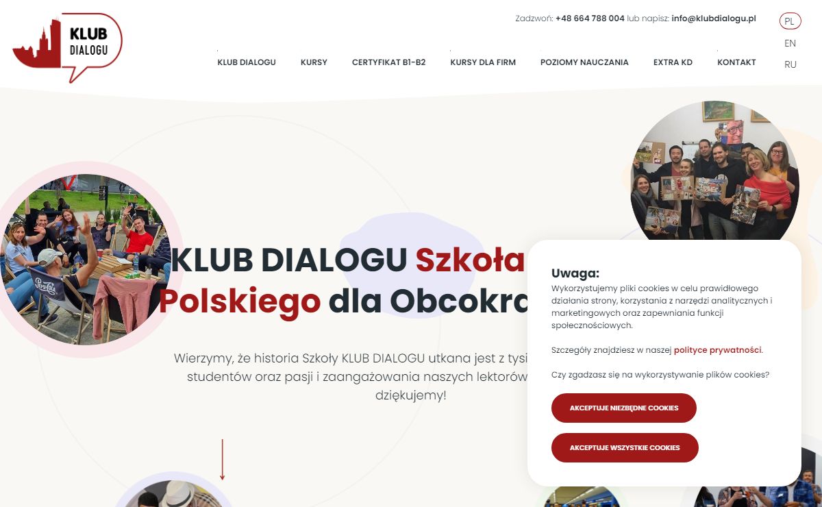 Szkoła języka polskiego dla obcokrajowców Klub Dialogu - Szkoła Języka Polskiego dla obcokrajowców - Klub Dialogu