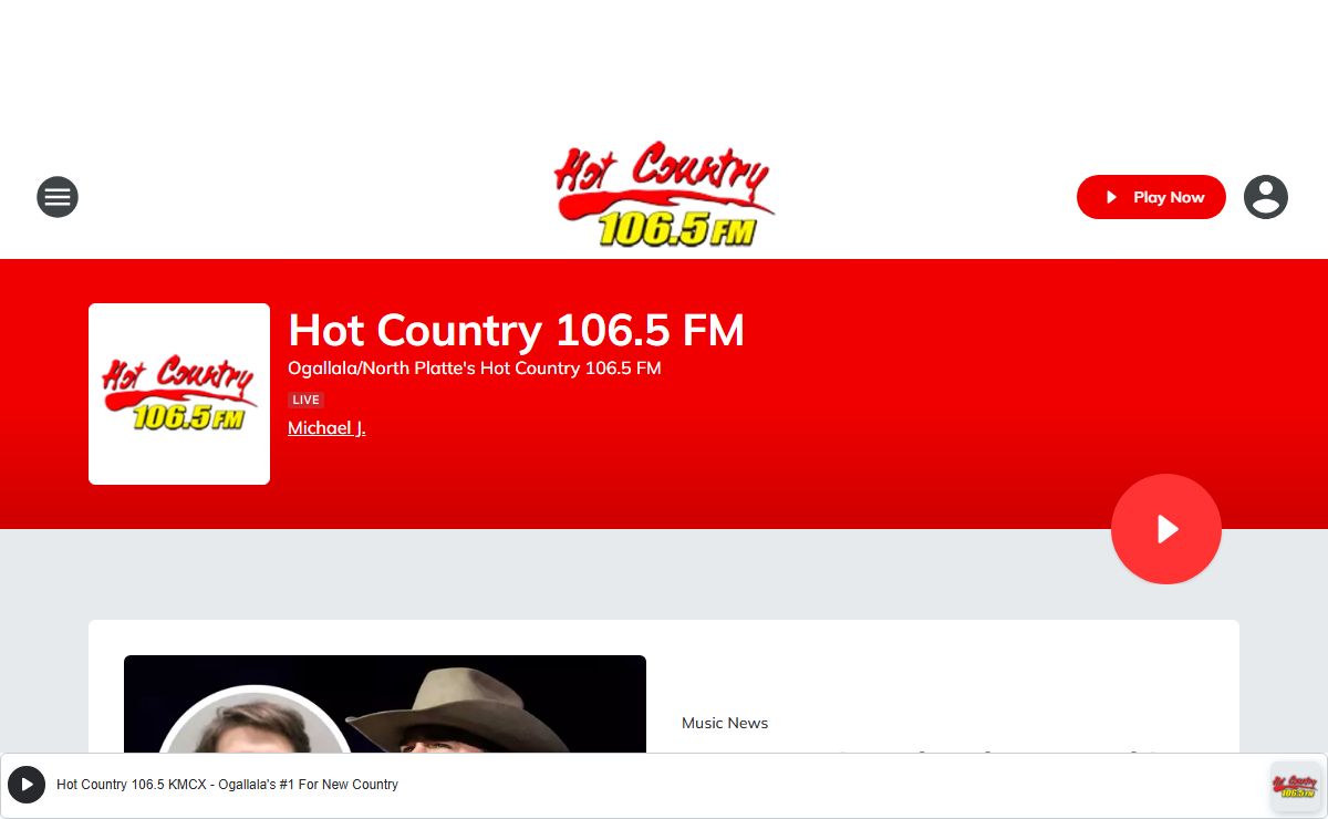 Hot Country 106.5 FM - Ogallala/North Platte's Hot Country 106.5 FM