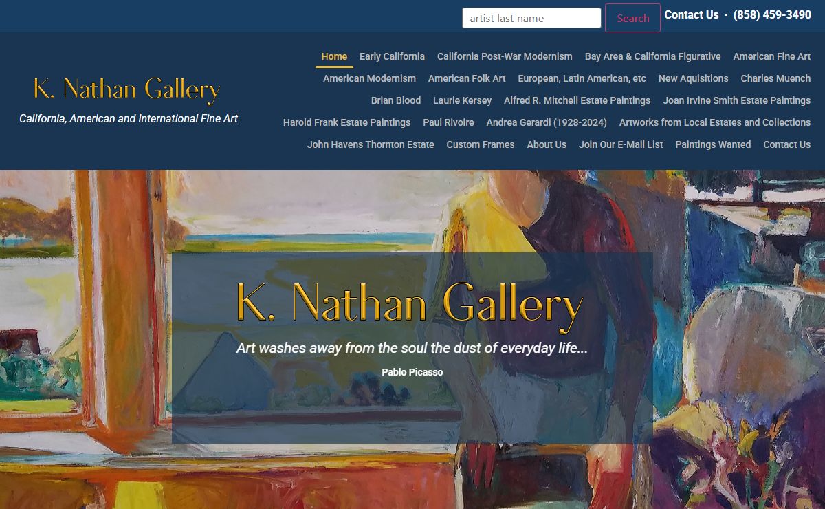 K. Nathan Gallery - Early California and Fine Pre-1970 American Paintings