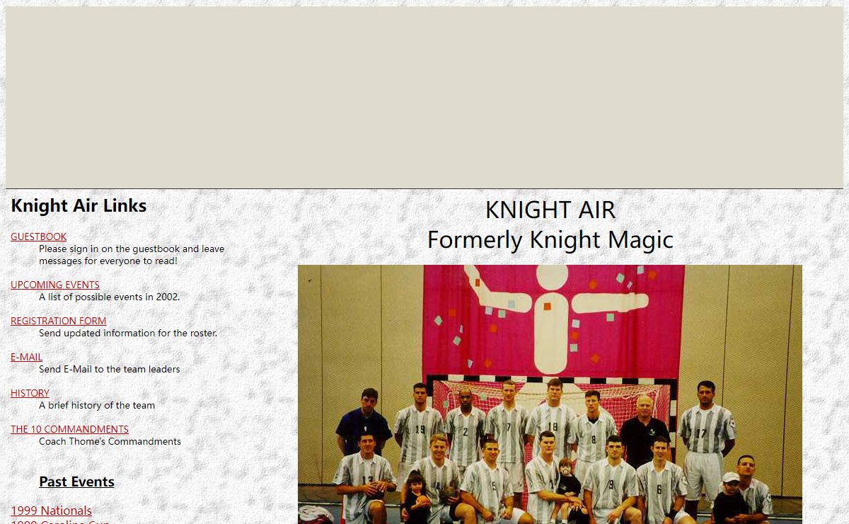 Knight Air Homepage