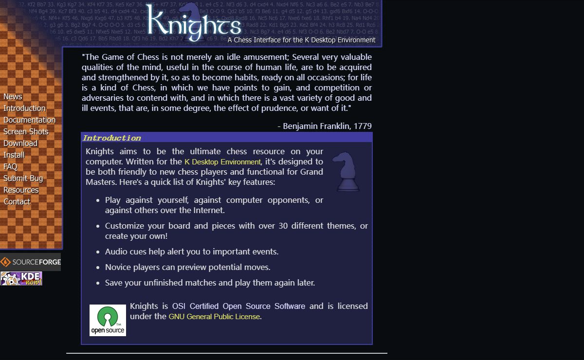 Knights Chess Interface: Introduction