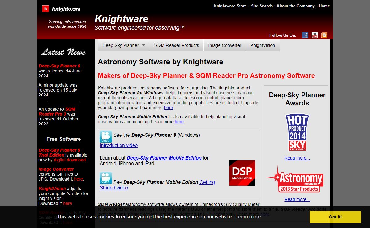 Astronomy Software by Knightware