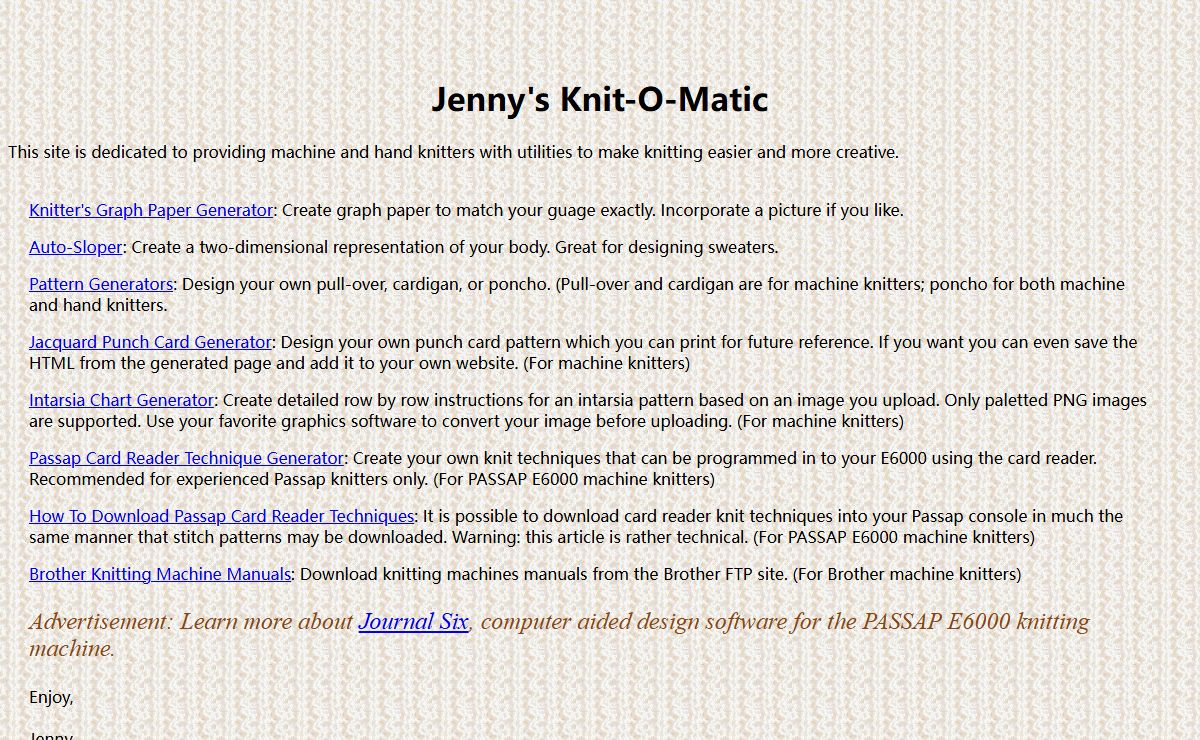 Jenny's Knit-O-Matic