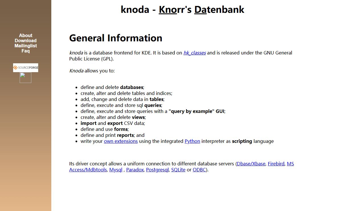 knoda - Knorr's Datenbank