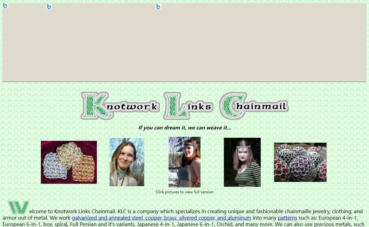 Knotwork Links Chainmail - Chainmaille jewelry, armor, toys