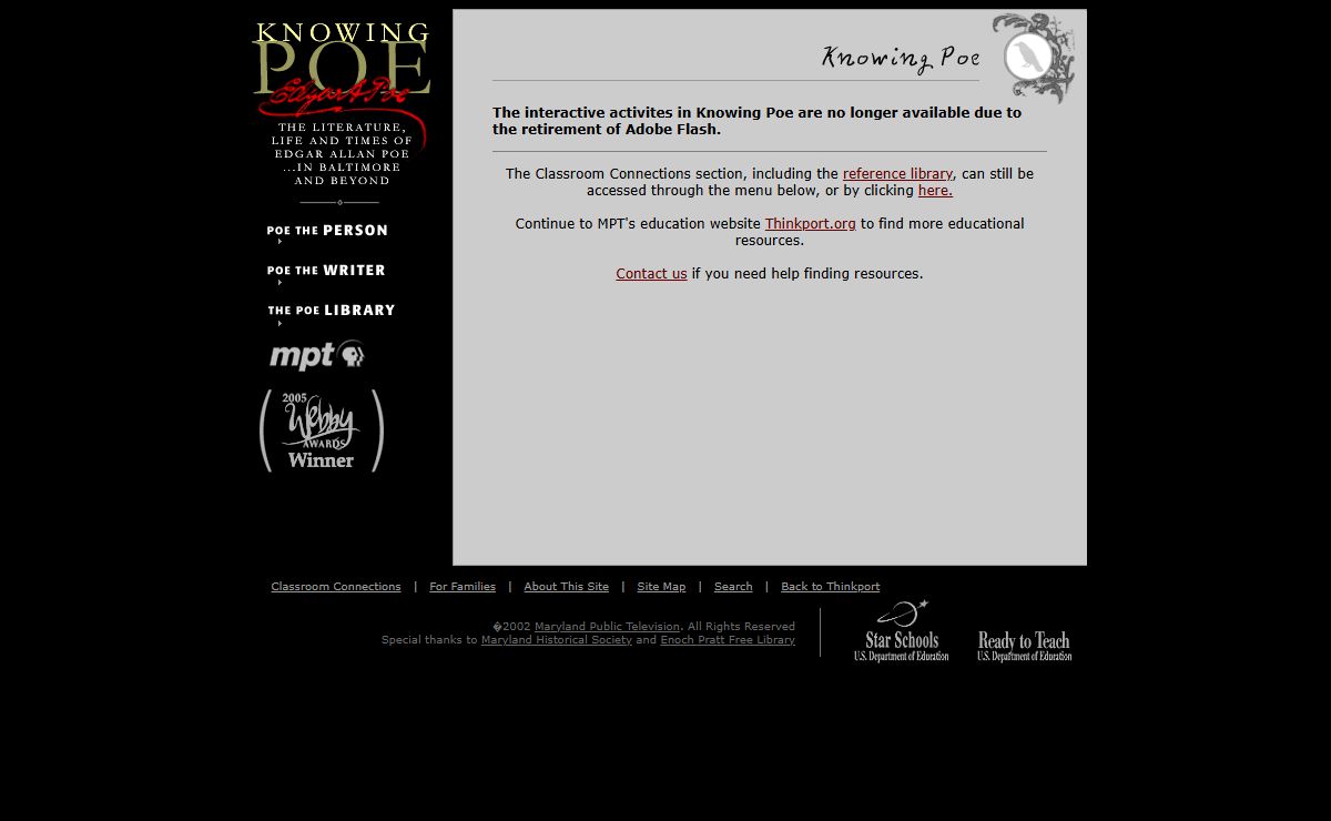 MPT: Knowing Poe: No Flash Player